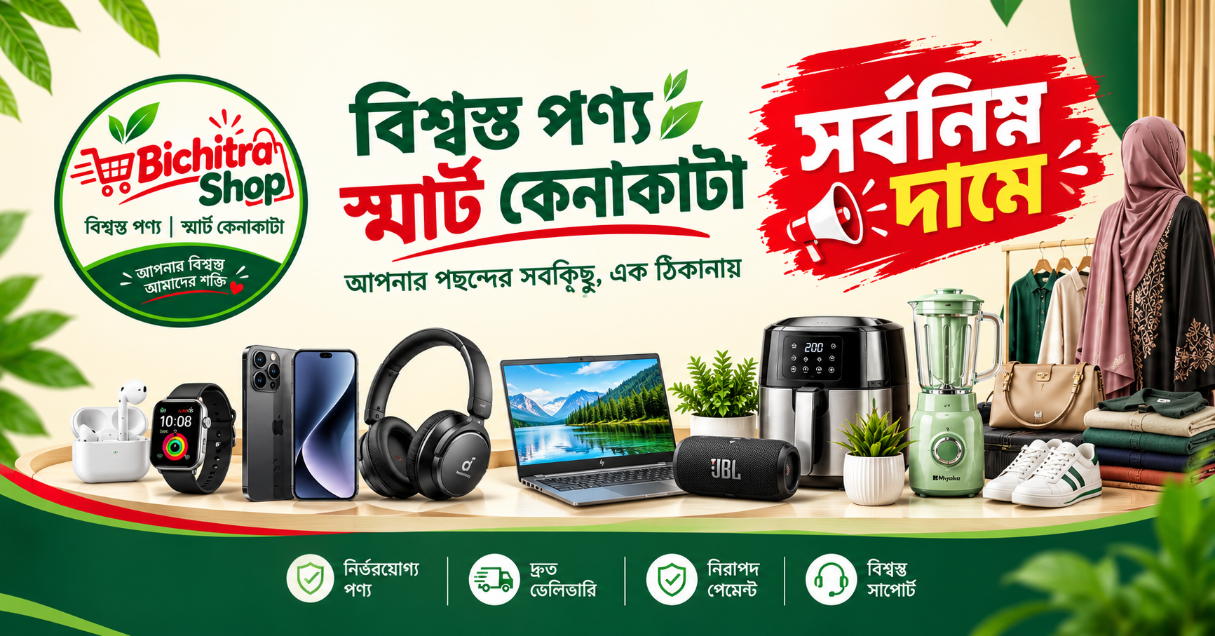 সকল প্রডাক্ট সেরা দামে!