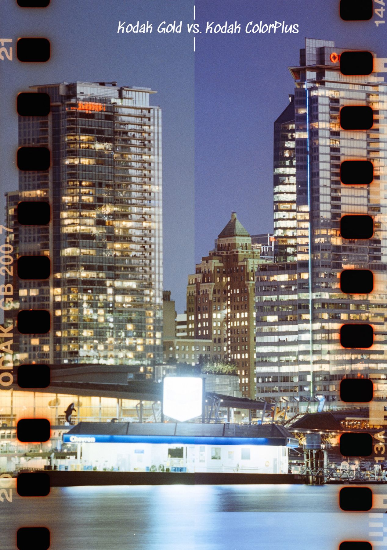 Kodak Gold vs. ColorPlus SidebySide Comparison