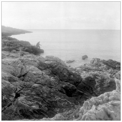 Fishing. Yashica Mat 124G with Kosmo Foto Mono.