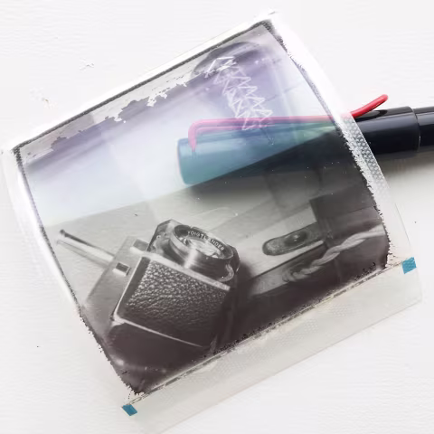 Polaroid transparency.