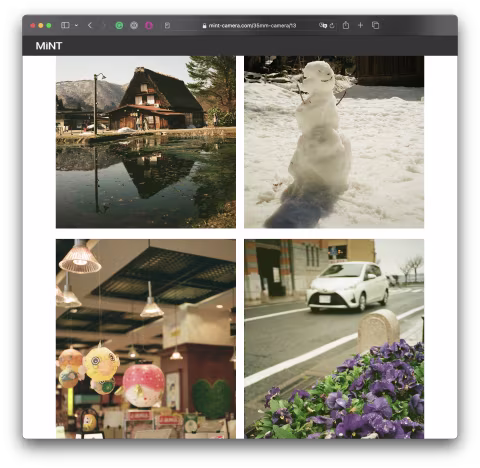 MiNT Camera website.