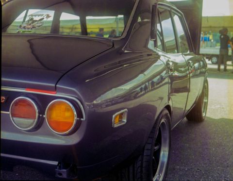 Portra 400 on Bronica ETRSi. Rotary Revival Car Show 2019.