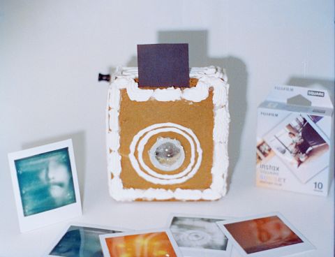 Gingerbread 1, the world’s first edible instant film camera with a sugar lens.