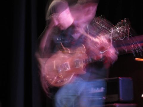 Digital allowed me to catch a dynamic capture during a gig and the long exposure gave me a very cool effect. I wouldn’t have captured these with film. Shot on Canon Powershot A2400IS / © Michael Elliott