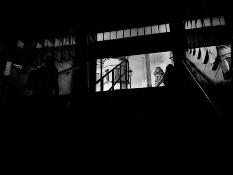 Steps to street level, Leicester Sq. tube station, London, August 2020.
Taken with a Fujifilm GA645Zi on Shanghai GP3 film, 100 ISO. Developed for 1 hour in Rodinal 1 + 100 solution, at 20 degrees Celsius.