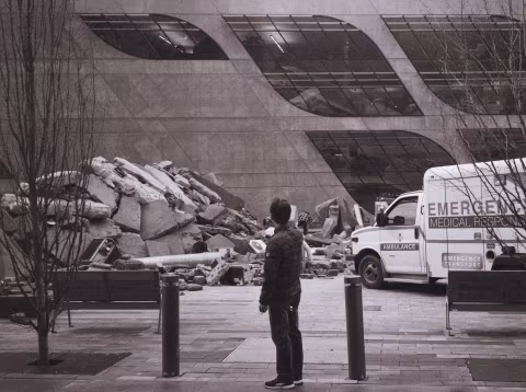 An open-air set of Supergirl Netflix series. The episodes are shot on Arri Alexa, a digital motion picture camera system, which could be the reason it didn’t make it to the Oscars. 😏