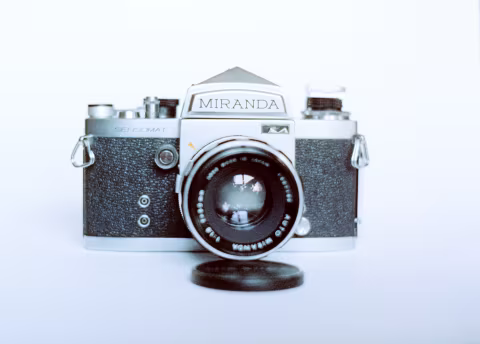 Miranda Sensomat with the kit Auto Miranda lens and prism finder.