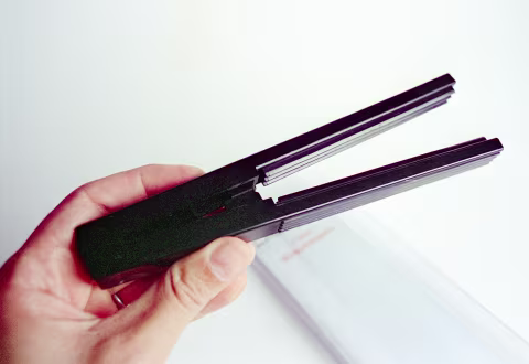 A long squeegee can be useful for both 35mm and medium format film. Remember to keep it in warm water before use for better results!