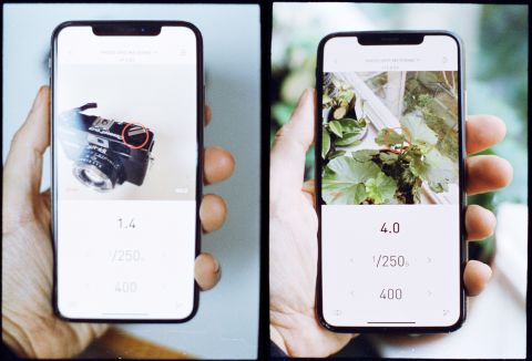 Lumu — a free light meter app that uses your phone’s camera to calculate the shutter speed and aperture combinations with live preview.