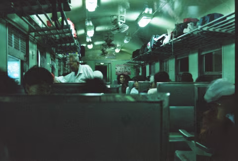 Train cabin. Yashica FX3 Super 2000, Color Plus 200.
