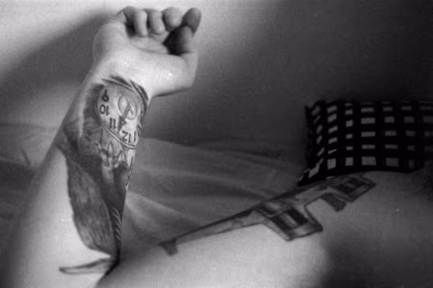“Arms I Know So Well” (2020) — shot with Ilford Delta 3200, Nikon F100, and 55mm macro lens.