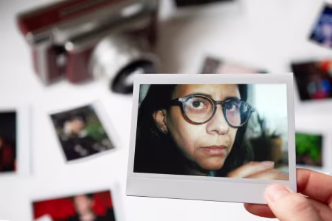 A portrait taken with Lomo’Instant Wide Glass. Courtecy of Lomography USA.
