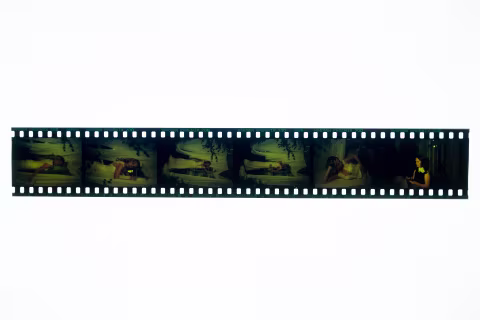 The film strip.  (Photograhed with a Fujifilm X-E2 and a macro Fujinon 30 mm f/ 2.8)