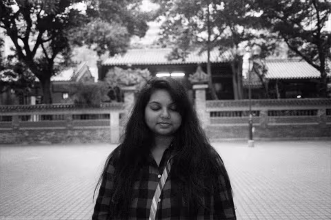 Sahitya, from India, living in Los Angeles, homemaker. She was thinking about her grandmother who recently passed away.