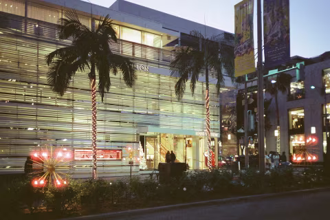 Rodeo Drive in Beverly Hills, California.