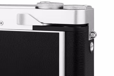 Silver vesion of Lomo MC-A. Here you can see the film advance winder.