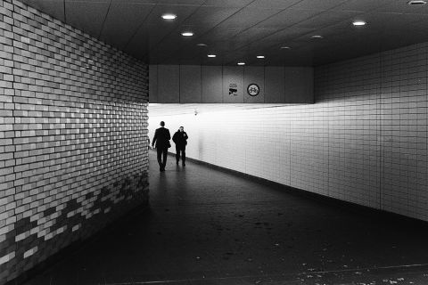 Reading Station, UK. Kodak Tri-X, pushed to 1600.