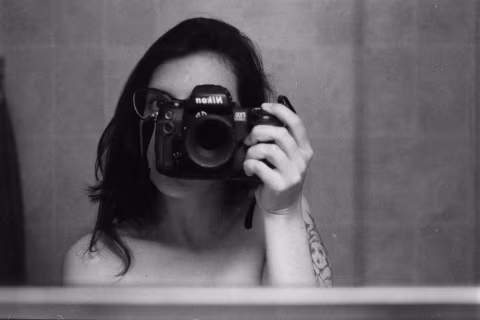 “Be All Things” (2020) — shot with Ilford Delta 3200, Nikon F100, and 55mm macro lens.