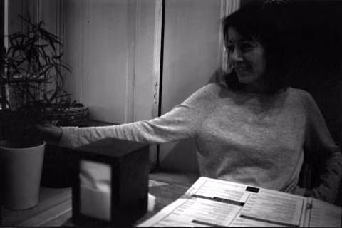 But she doesn’t mind looking out of the window, too.