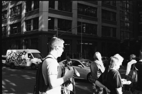 More street portraits with JCH StreetPan in NYC. Shot on Vitessa A.