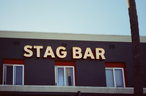 Stag bar in Newport Beach, California.