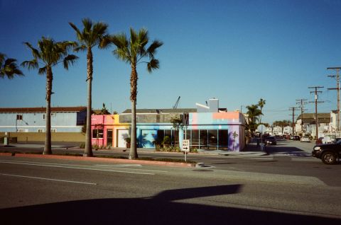 Newport Beach, California. Picture taken with 
a Yashica T5 and CineStill 800T.