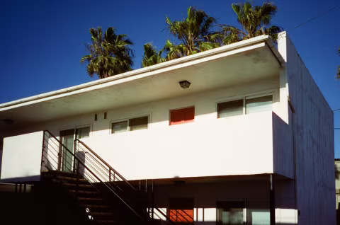 Apartment building in Newport Beach, California.