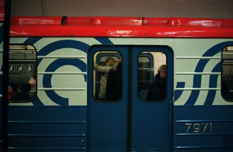 Once the doors of the train close, there isn’t much time to capture its passengers before it leaves the station.