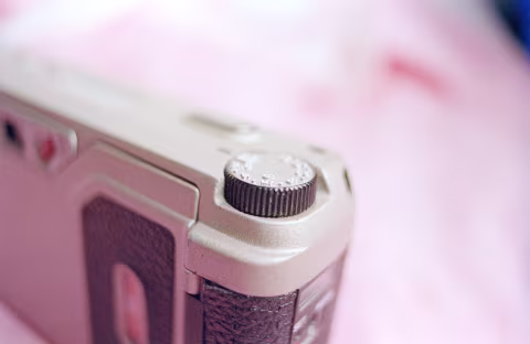 Ricoh GR1s aperture/Program mode selector dial.