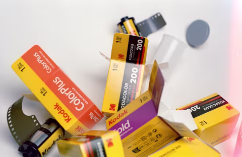 Kodak’s three ISO 200 colour films: ColorPlus, Kodacolor 200, and Gold.