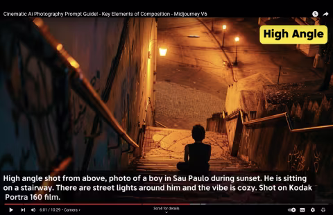 “Shot on Kodak Portra film” prompt ending in Midjourney V6 by Tao Prompts.