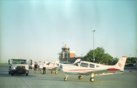 Max Westheimer Airport, Norman, OK. Another airborne destination.