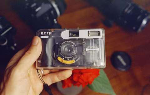 RETO Pano reusable film camera.