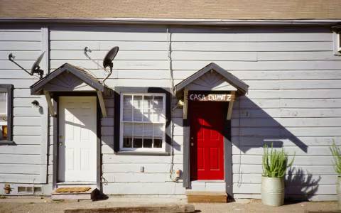 Los Alamos (top and bottom) and Solvang, California. Yashica T5 and Kodak Ektachrome E100.