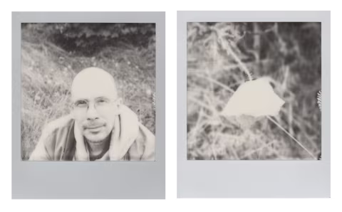 Polaroid B&W 600, shot in an unmodified SX-70.