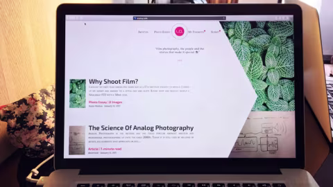 First version of Analog.Cafe, 2017.