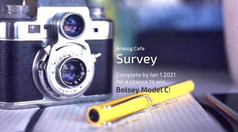 Bolsey Model C — for one lucky winner of the survey sweepstakes.