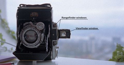 Zeiss Ikon Ikonta front view.