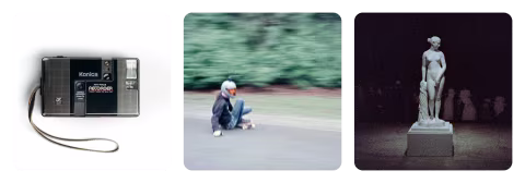 Konica Recorder/AA-35, a half-frame point-and-shoot.