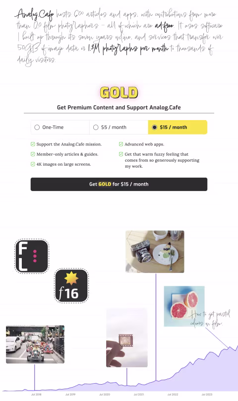 New ways to support Analog.Cafe are launching soon for all readers!
This blog hosts over 600 articles and apps, with c…