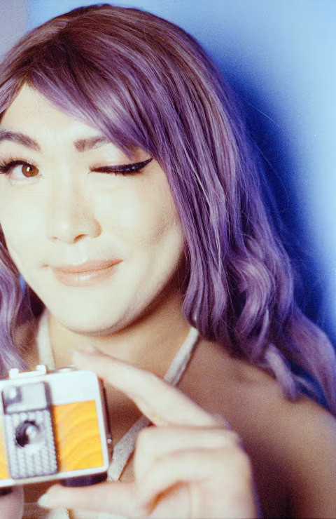 Lily on Harman Phoenix II (35mm, C-41), shot with Nikon F2 and 50mm Nikkor f1.8.