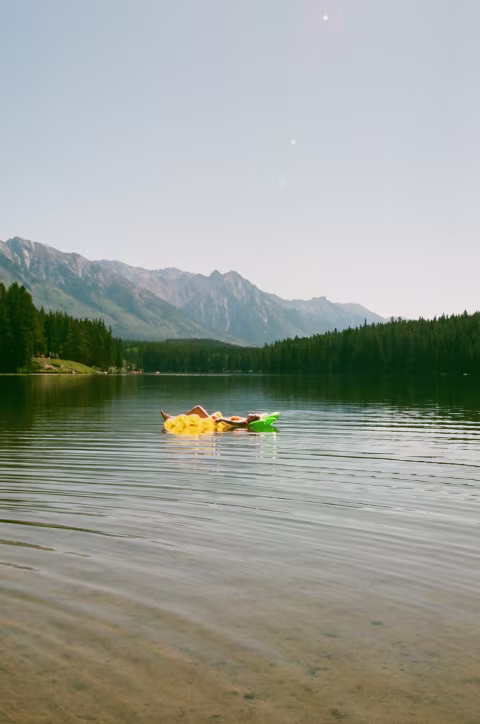 The serenity of Johnson Lake.