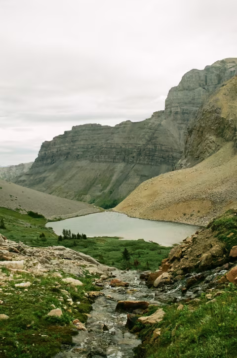 One of the two lakes at the top of the trail.