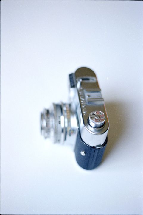 A beautiful and useless reminder knob on Voigtländer Vitomatic I.