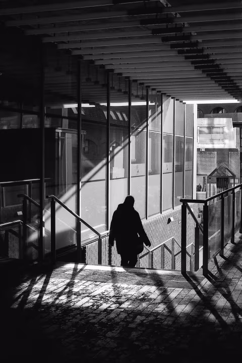Forbury Offices. Reading, UK. Ilford Delta 400, pushed to 1600