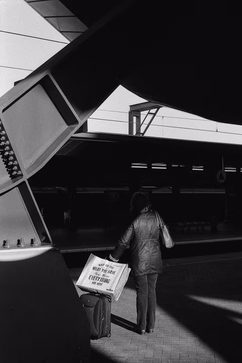 Passenger. Reading Station, UK. Ilford HP5, pushed to 1600.