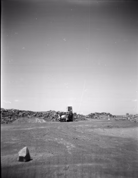Aggregate loading machine.