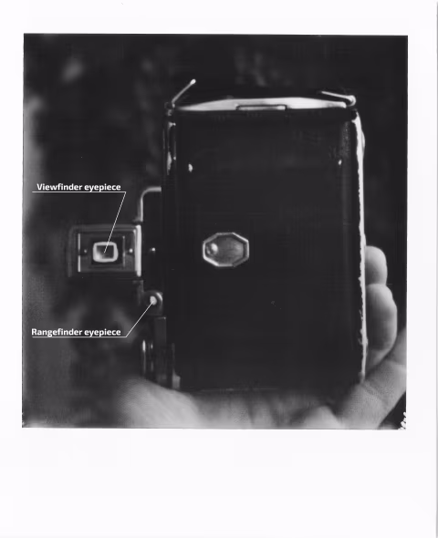 Zeiss Ikon Ikonta rear (photographer’s) view.