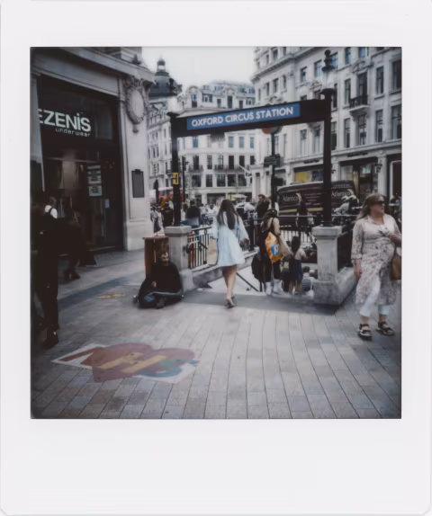 Photograph 17: Oxford Circus Underground Station.