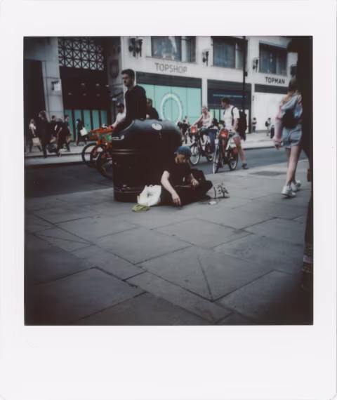 Photograph 5: near Oxford Circus Underground Station.